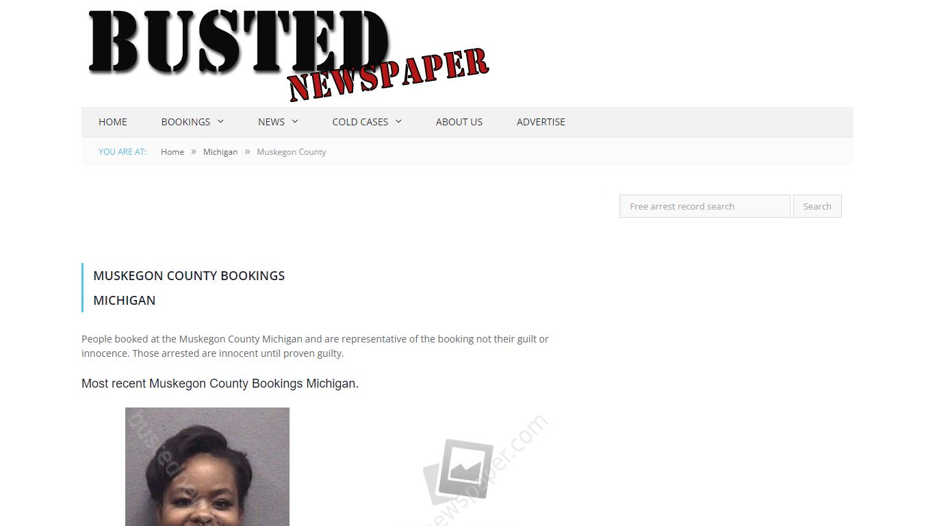 Muskegon County, MI Mugshots - BUSTEDNEWSPAPER.COM